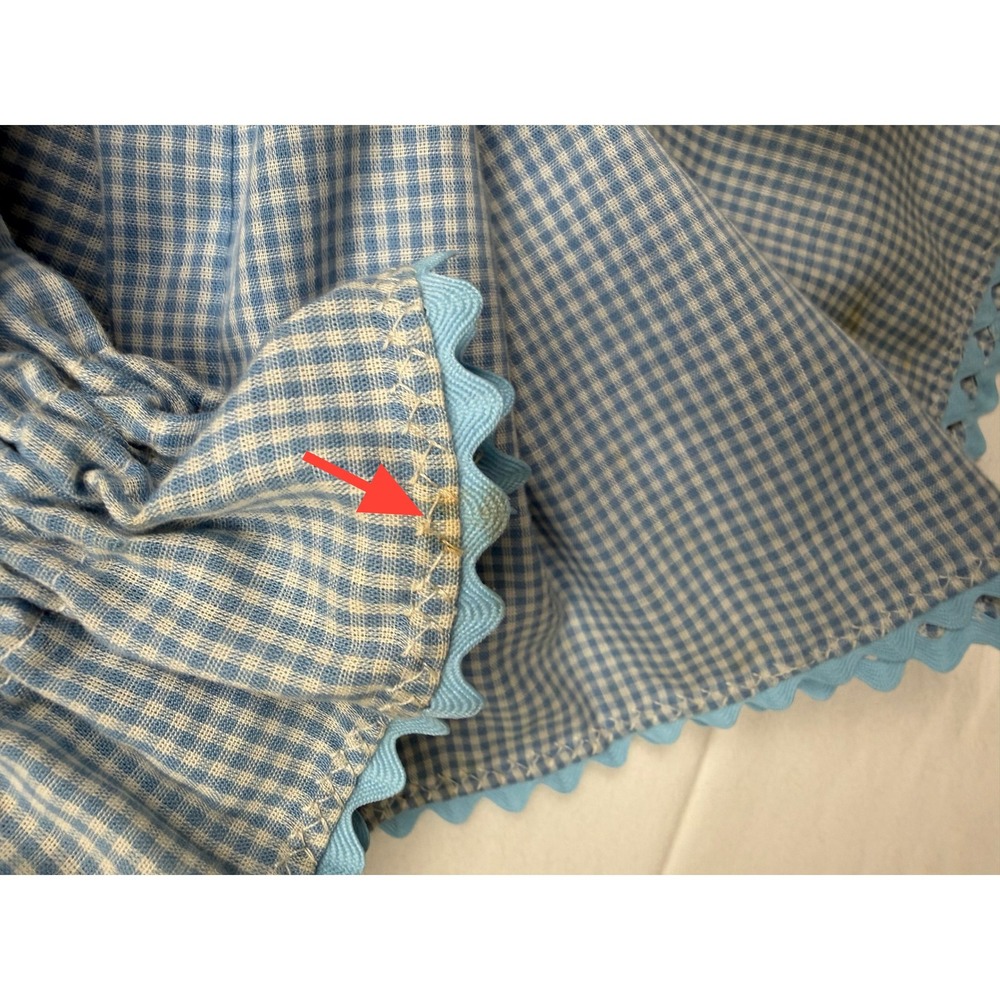 Vintage Matching Couples Clown Costumes Pink Blue Gingham Pierrot Handmade - Picture 7 of 16